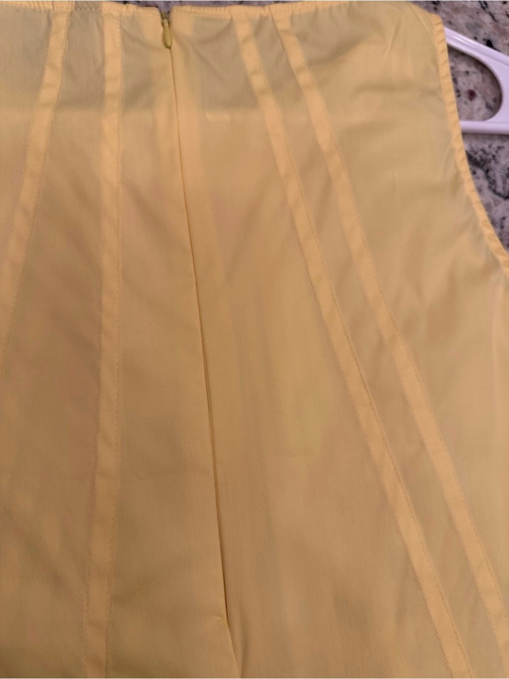 Zara Woman Yellow Pleated Sleeveless Round Neck Tunic Blouse S - Picture 8 of 9